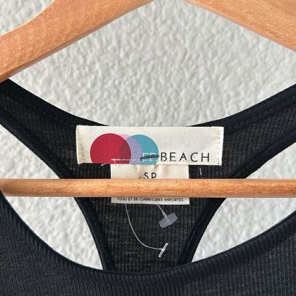 NWOT Free People Beach Bethany MIDI Black Sleeveless S Open Back Boho Flowy Chic - Picture 3 of 10